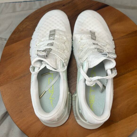 Nike Free Metcon 5 PRM White Light Lime Green Sneakers Women’s Size 8 - Picture 6 of 8
